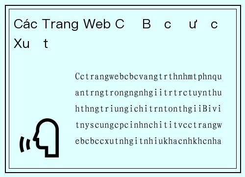 Các Trang Web Cờ Bạc Được Đề Xuất