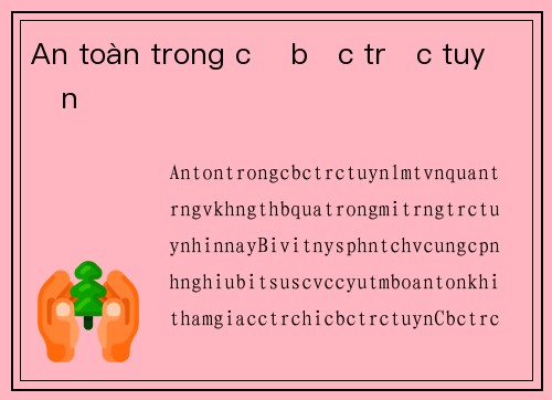 An toàn trong cờ bạc trực tuyến