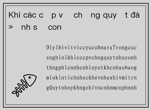 Khi các cặp vợ chồng quyết định số con