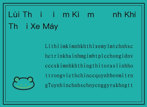 Lùi Thời Điểm Kiểm Định Khí Thải Xe Máy